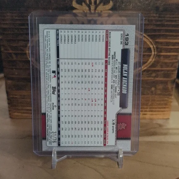 2026 Topps Nolan Arenado 75th Anniversary Independence Day #31/76 Cardinals 🔥 - Picture 2 of 3